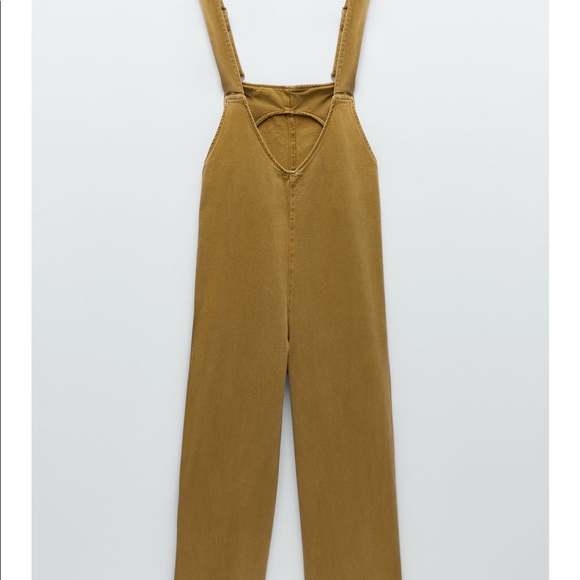 Zara Colored Denim Jumpsuit - Picture 7 of 9